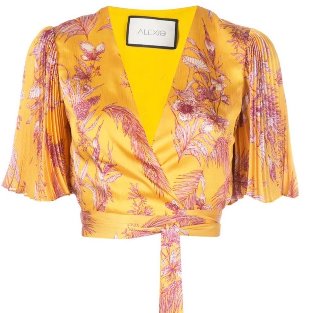 Alexis beautiful tie around crop top size XL